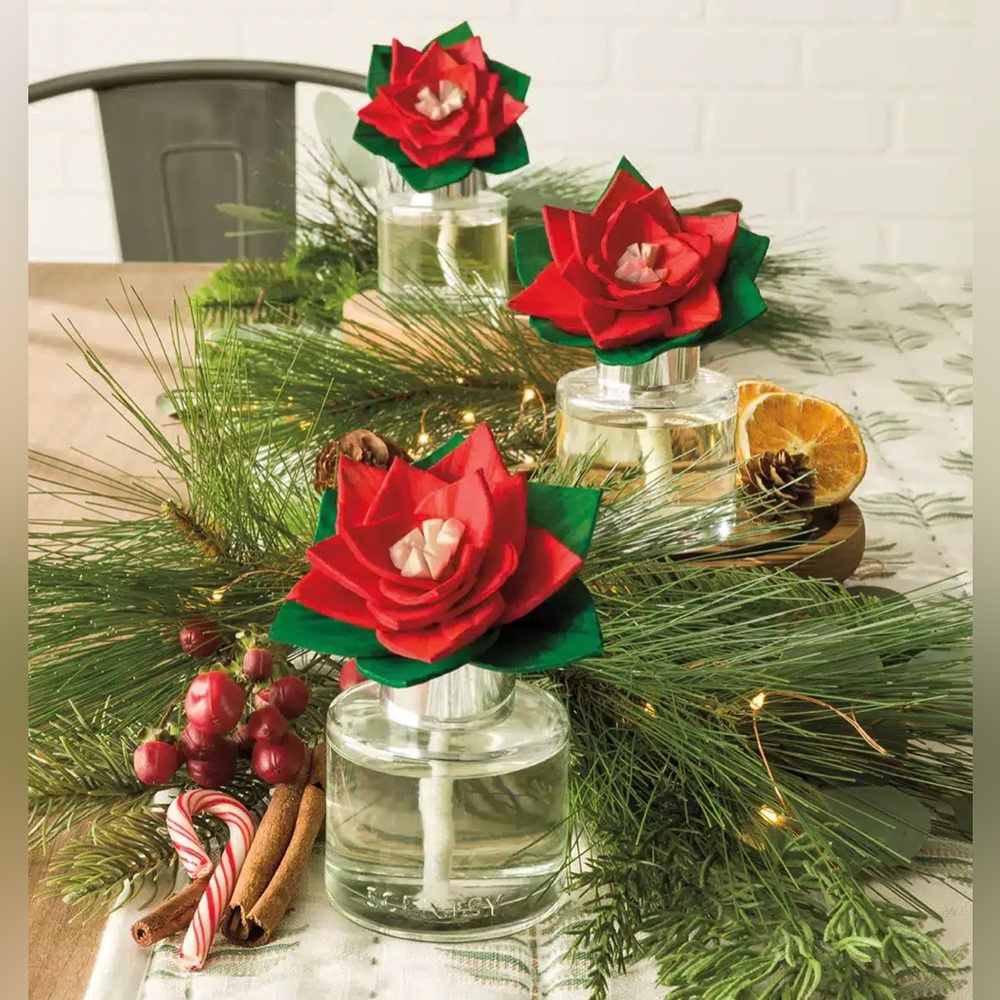 NWT SCENTSY POINSETTIA FRAGRANCE FLOWER 1 flower you pick scent